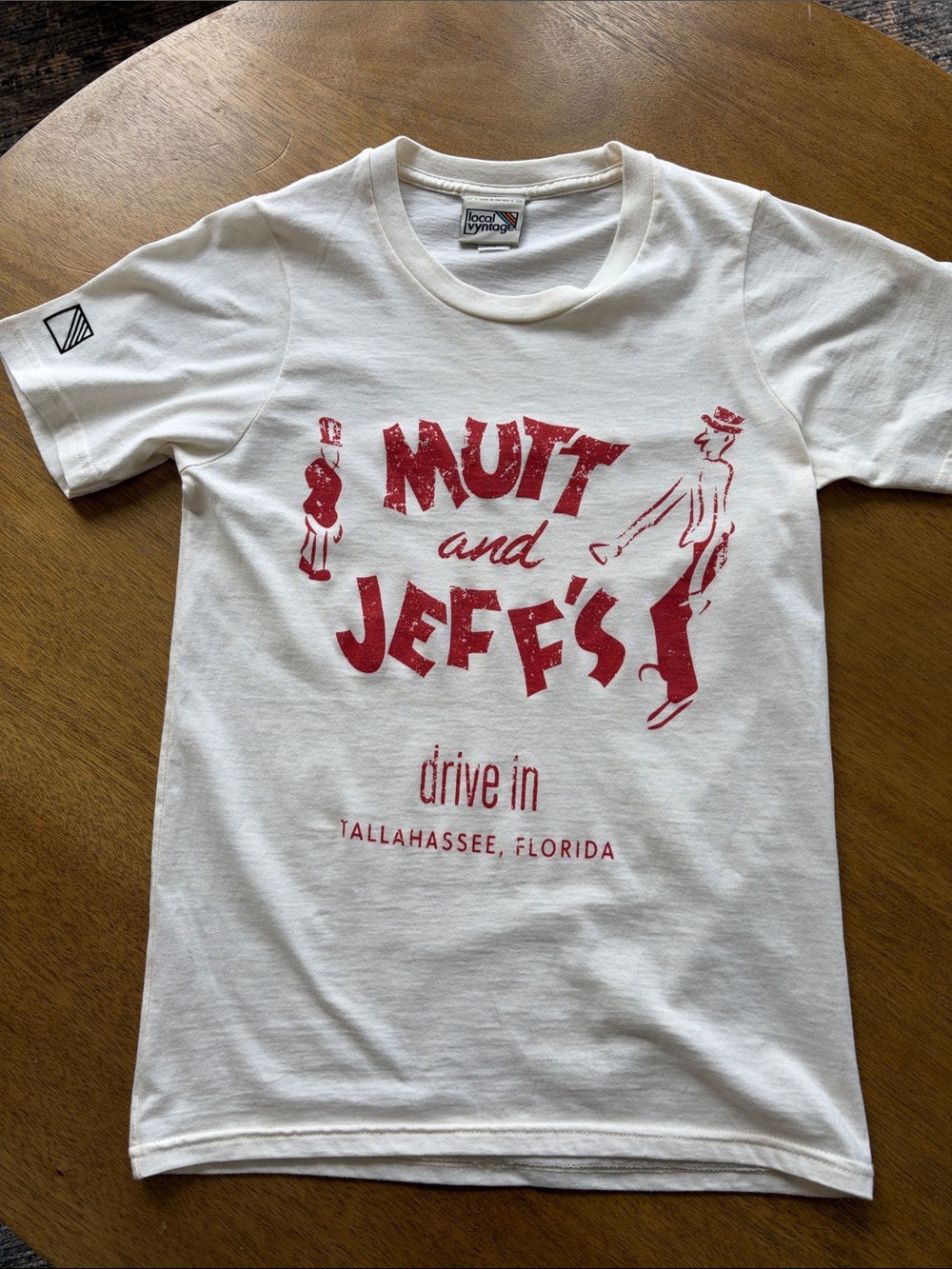 White 'Mutt and Jeff's Drive In' Graphic Tee